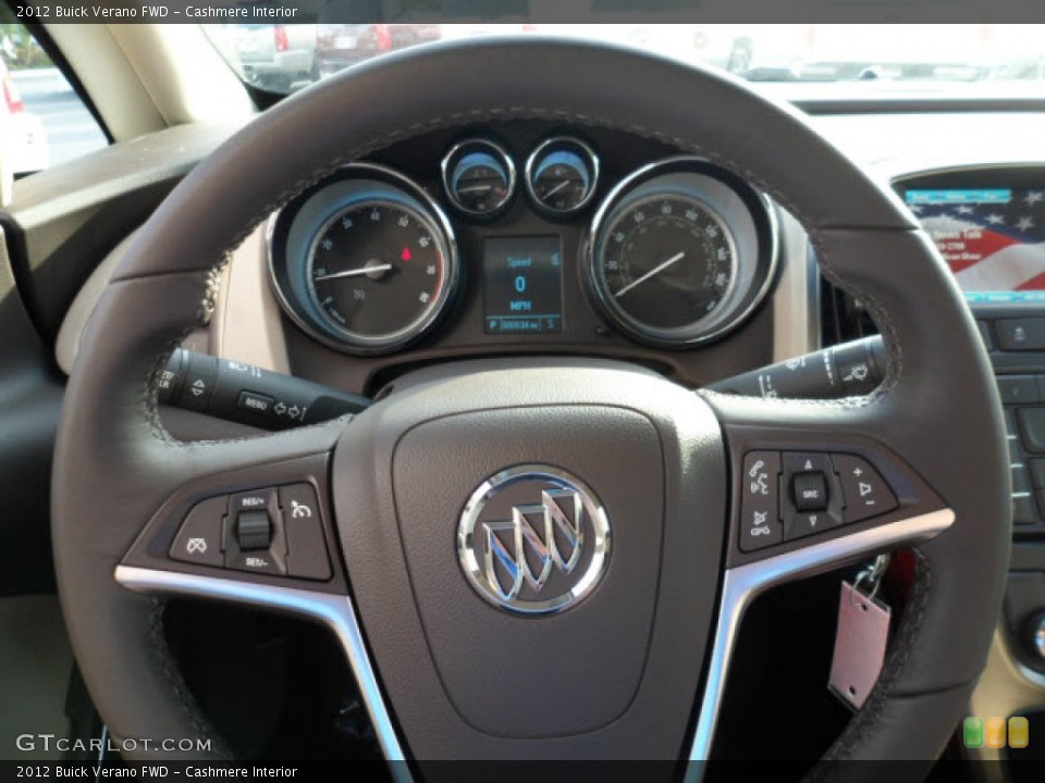 Cashmere Interior Steering Wheel for the 2012 Buick Verano FWD #68451749
