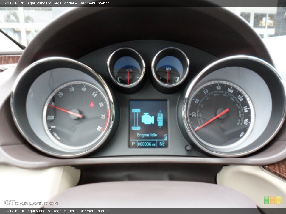 Cashmere Interior Gauges for the 2012 Buick Regal  #68453237