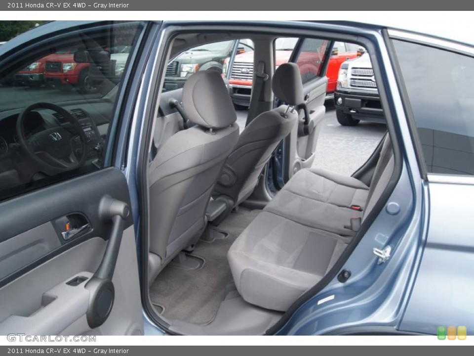 Gray Interior Rear Seat for the 2011 Honda CR-V EX 4WD #68454470