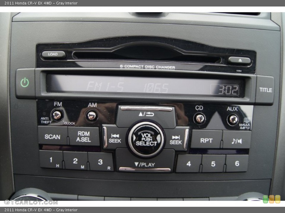Gray Interior Audio System for the 2011 Honda CR-V EX 4WD #68454617