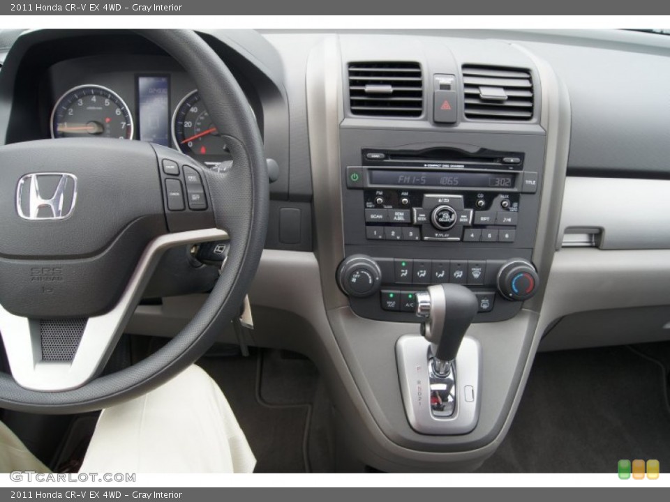 Gray Interior Controls for the 2011 Honda CR-V EX 4WD #68454644