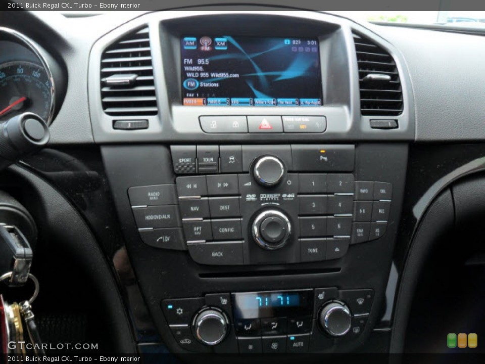Ebony Interior Controls for the 2011 Buick Regal CXL Turbo #68454863