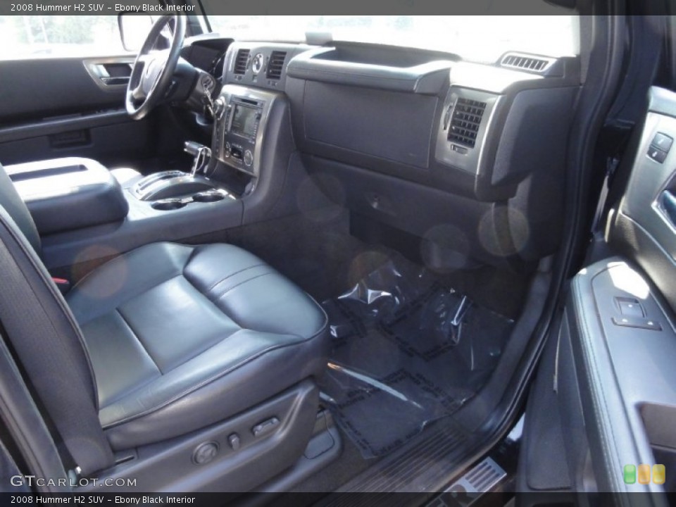 Ebony Black Interior Photo for the 2008 Hummer H2 SUV #68455577