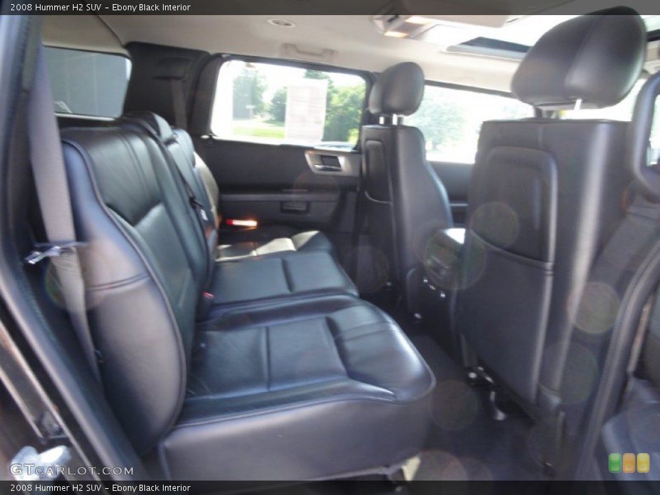 Ebony Black Interior Photo for the 2008 Hummer H2 SUV #68455610