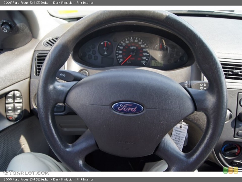 Dark Flint/Light Flint Interior Steering Wheel for the 2006 Ford Focus ZX4 SE Sedan #68457119