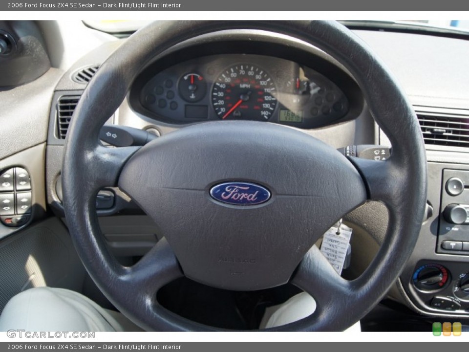 Dark Flint/Light Flint Interior Steering Wheel for the 2006 Ford Focus ZX4 SE Sedan #68457137