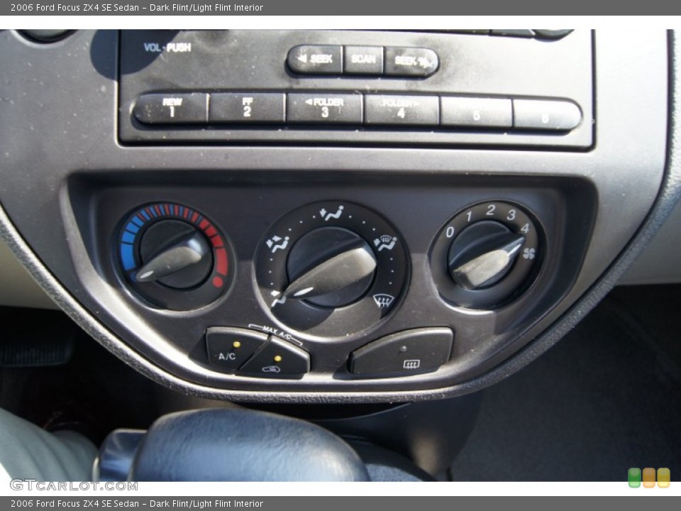 Dark Flint/Light Flint Interior Controls for the 2006 Ford Focus ZX4 SE Sedan #68457146