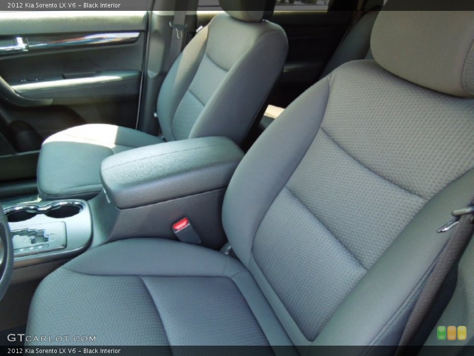 Black Interior Front Seat for the 2012 Kia Sorento LX V6 #68458037