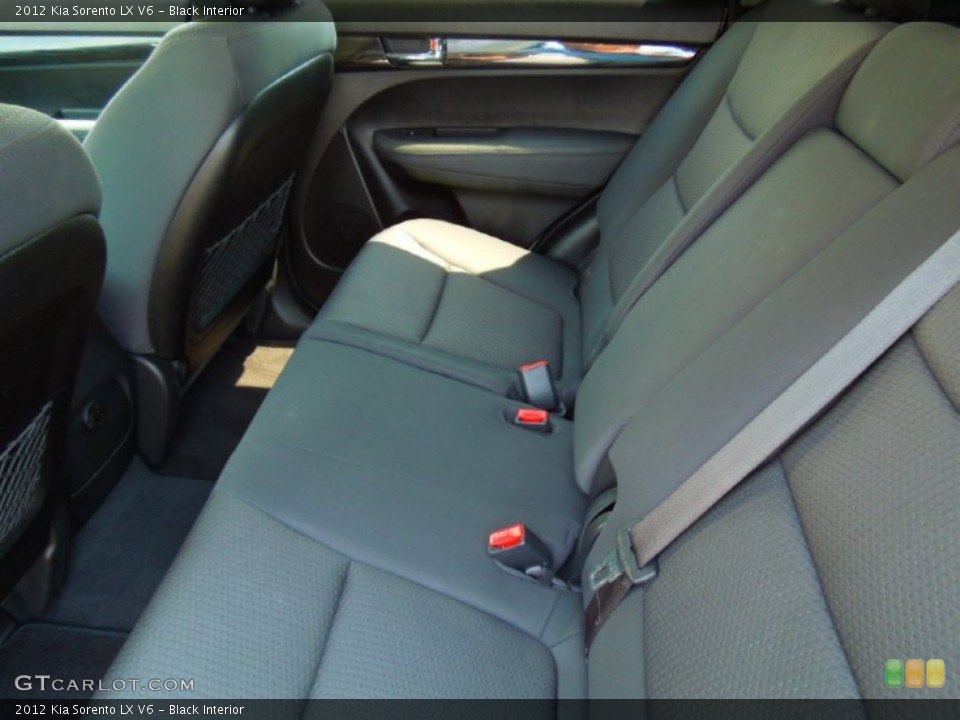Black Interior Rear Seat for the 2012 Kia Sorento LX V6 #68458108