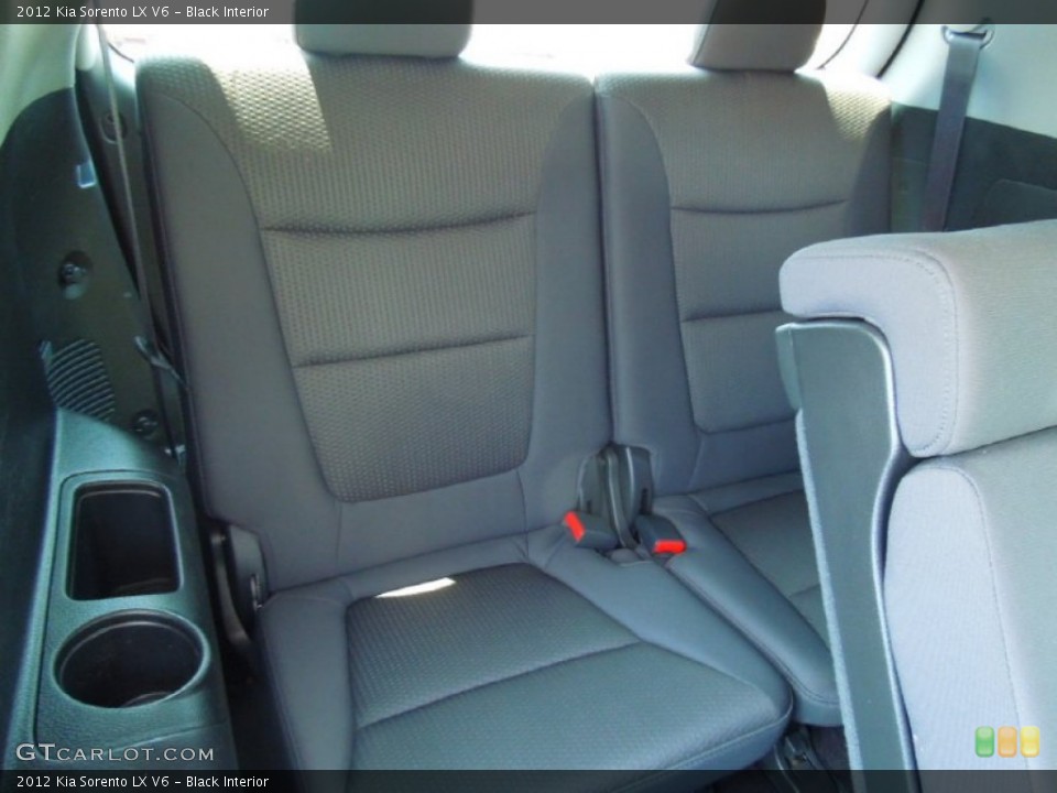 Black Interior Rear Seat for the 2012 Kia Sorento LX V6 #68458139
