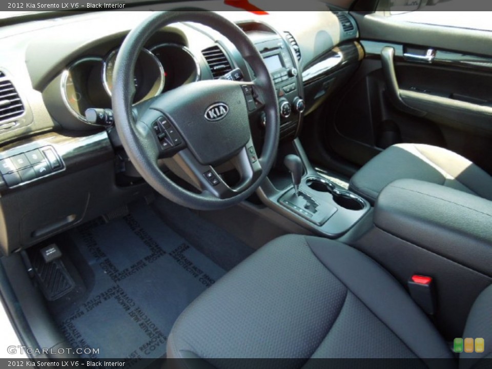 Black Interior Prime Interior for the 2012 Kia Sorento LX V6 #68458196
