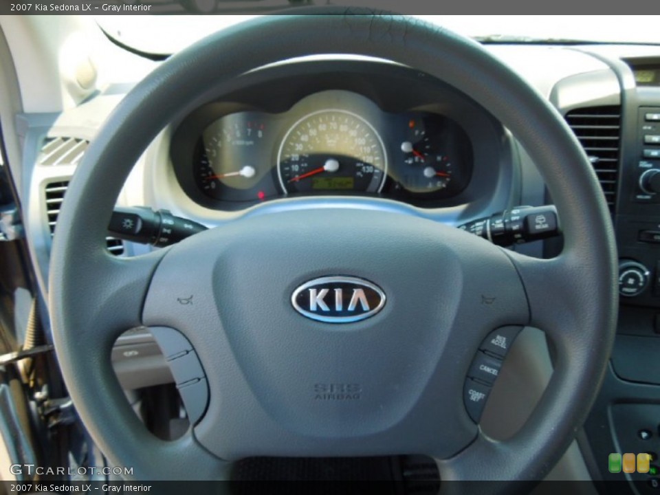 Gray Interior Steering Wheel for the 2007 Kia Sedona LX #68458319