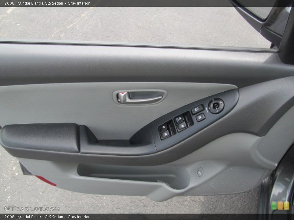 Gray Interior Door Panel for the 2008 Hyundai Elantra GLS Sedan #68459093