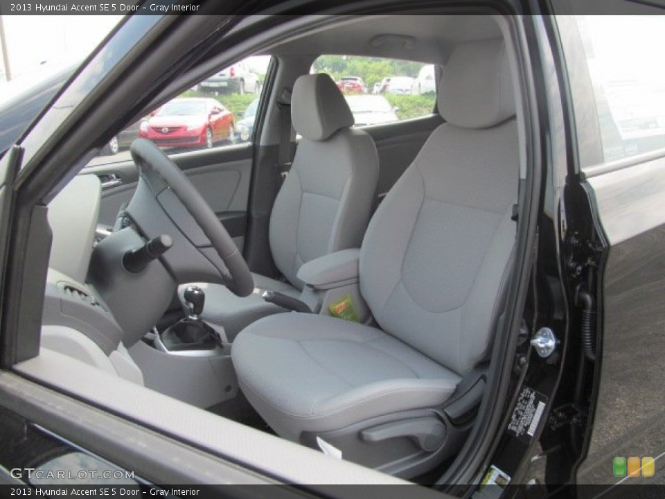 Gray Interior Front Seat for the 2013 Hyundai Accent SE 5 Door #68459261