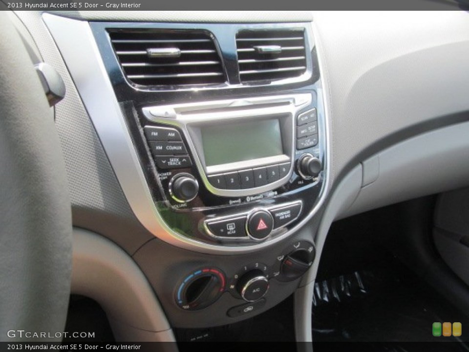 Gray Interior Controls for the 2013 Hyundai Accent SE 5 Door #68459279