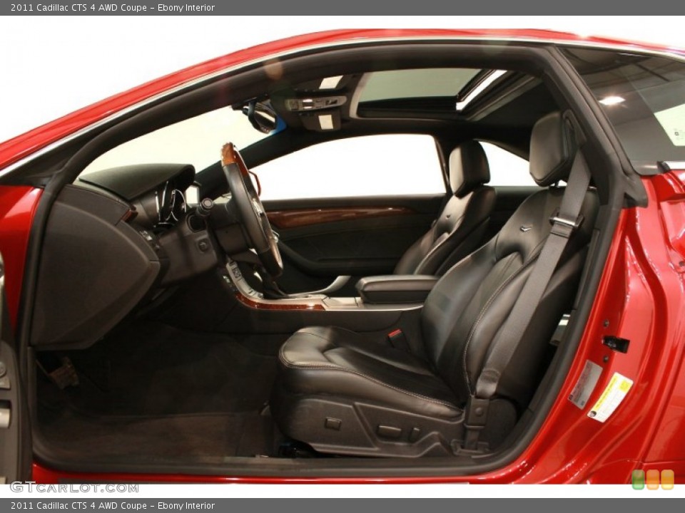 Ebony Interior Photo for the 2011 Cadillac CTS 4 AWD Coupe #68459522