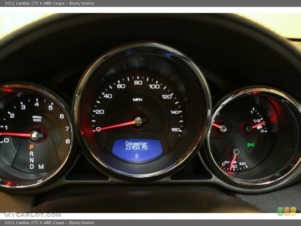 Ebony Interior Gauges for the 2011 Cadillac CTS 4 AWD Coupe #68459564