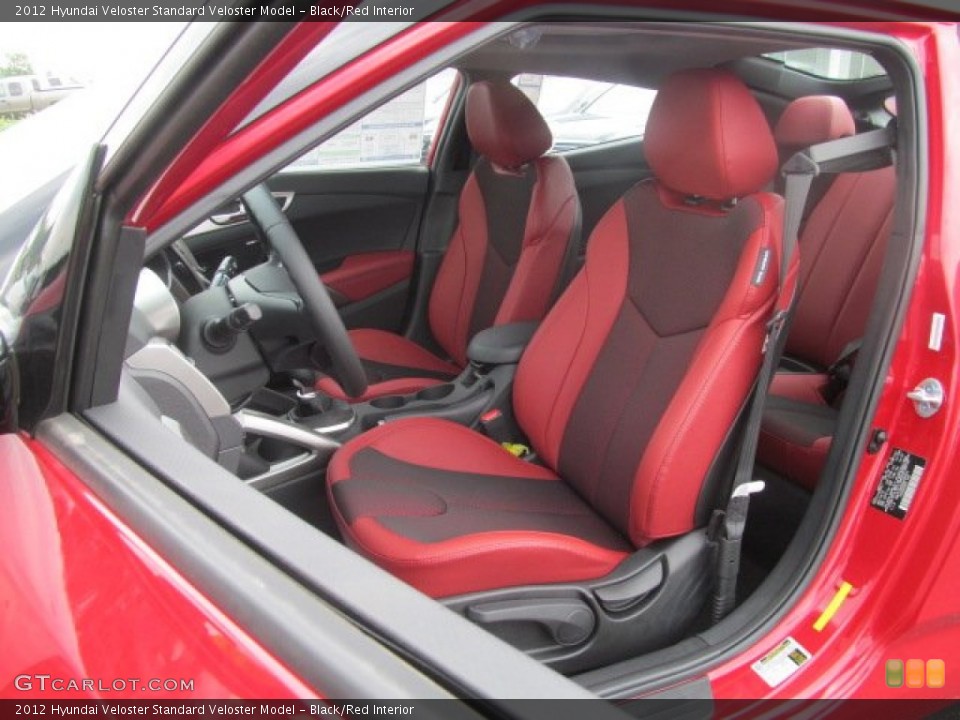 Black/Red Interior Photo for the 2012 Hyundai Veloster  #68460155