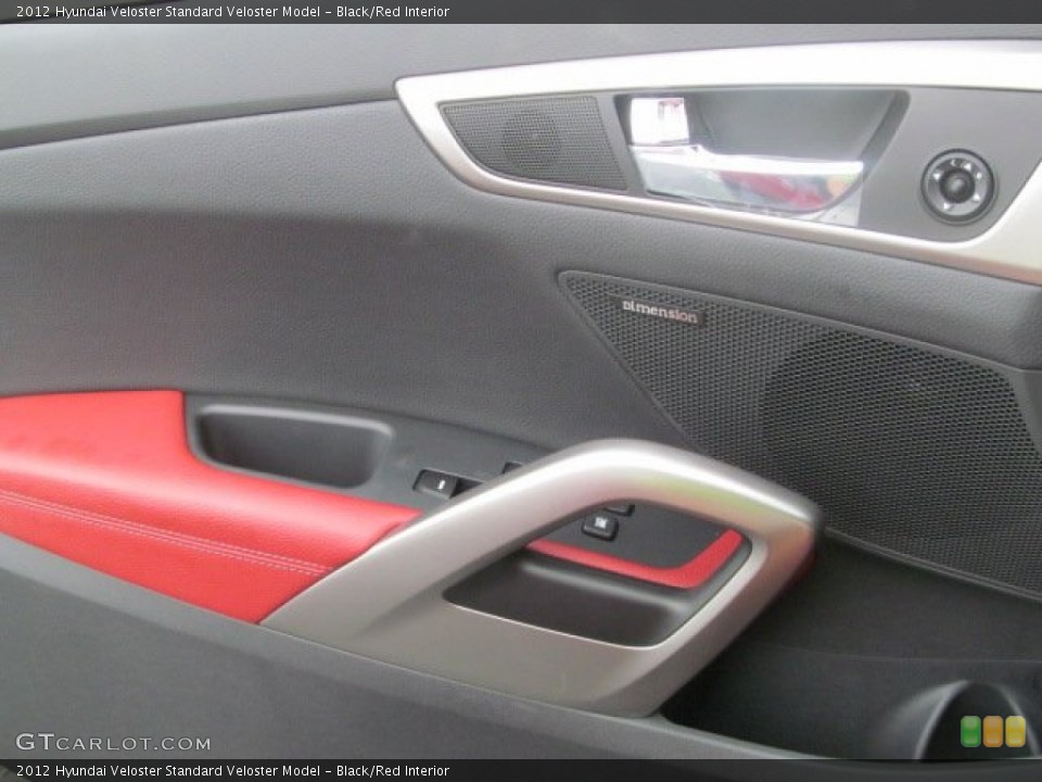 Black/Red Interior Door Panel for the 2012 Hyundai Veloster  #68460173