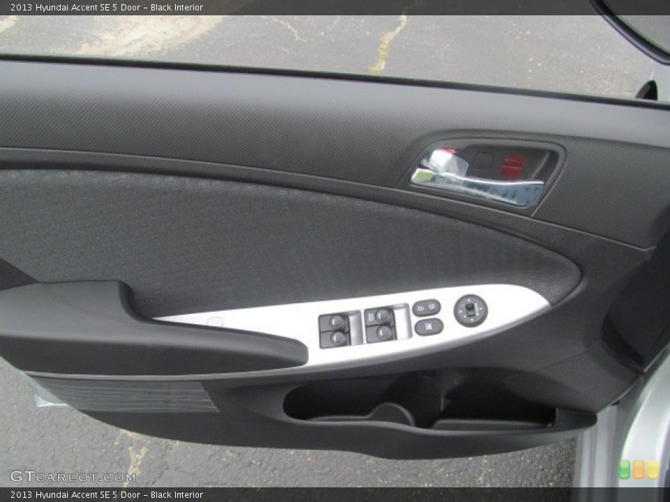Black Interior Door Panel for the 2013 Hyundai Accent SE 5 Door #68460440