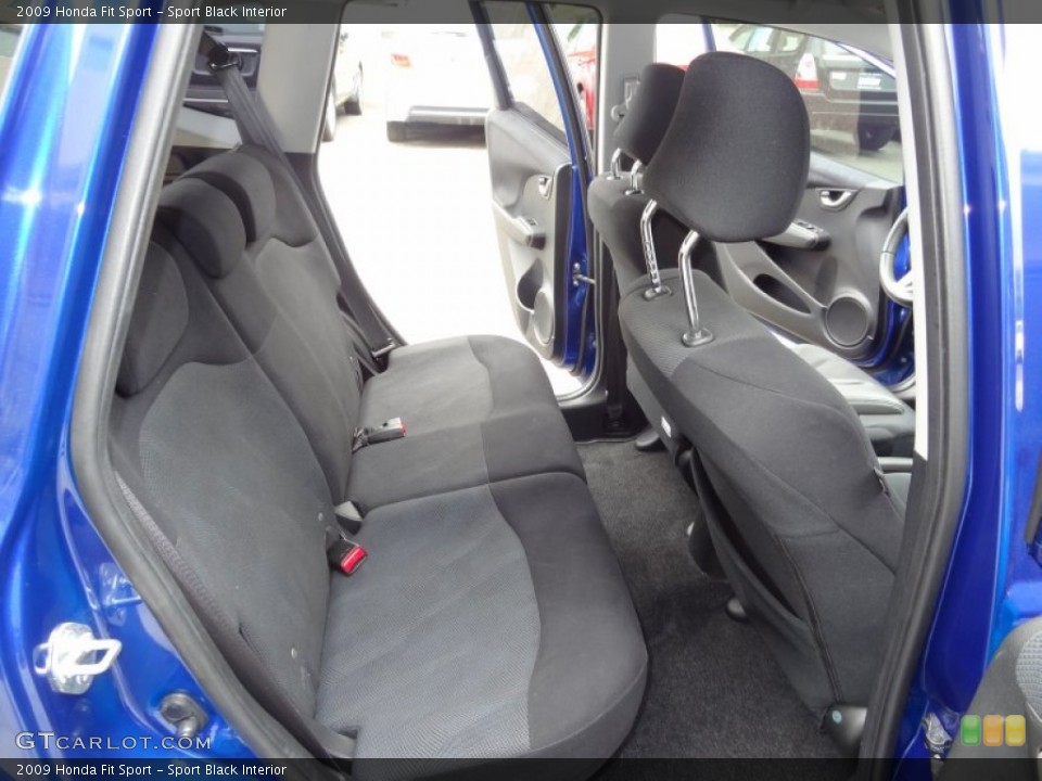 Sport Black Interior Rear Seat for the 2009 Honda Fit Sport #68460491