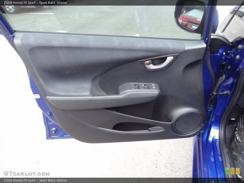 Sport Black Interior Door Panel for the 2009 Honda Fit Sport #68460526
