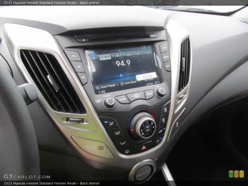 Black Interior Controls for the 2013 Hyundai Veloster  #68460728