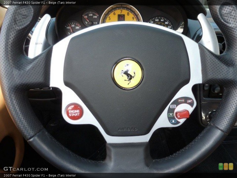 Beige (Tan) Interior Steering Wheel for the 2007 Ferrari F430 Spider F1 #68462180