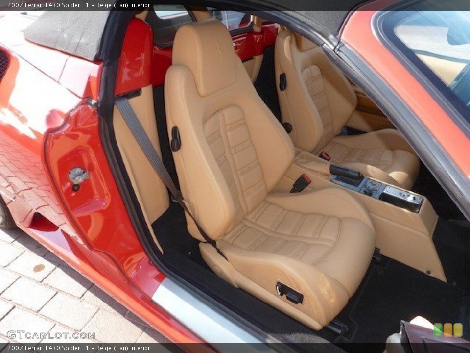 Beige (Tan) Interior Front Seat for the 2007 Ferrari F430 Spider F1 #68462234