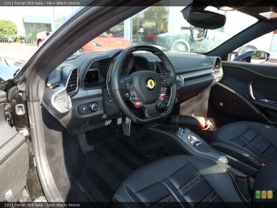 Nero (Black) Interior Prime Interior for the 2011 Ferrari 458 Italia #68462348