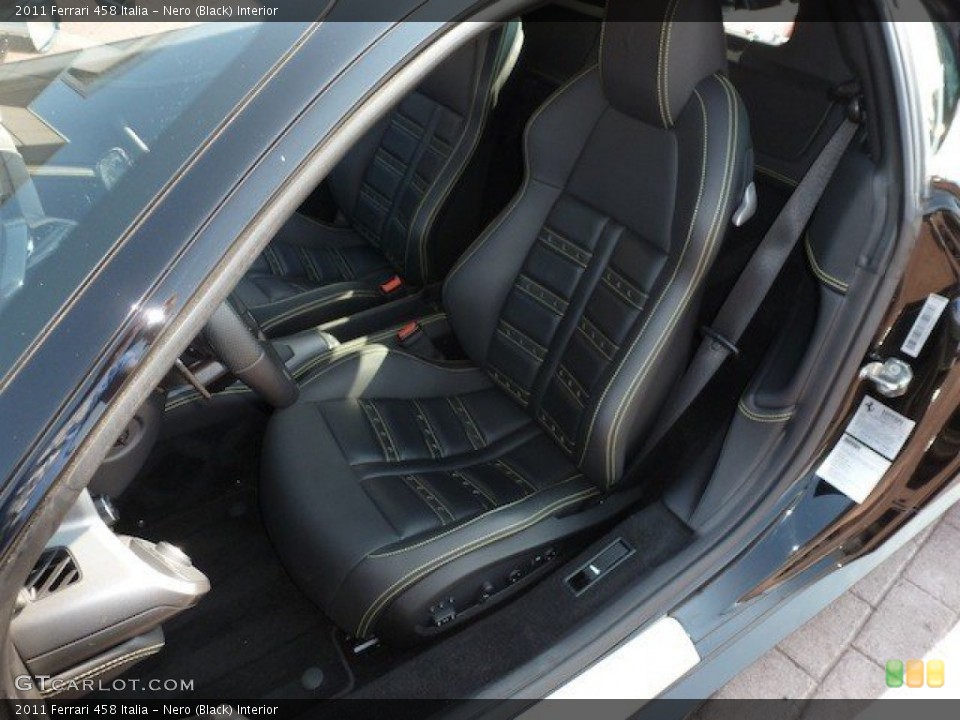 Nero (Black) Interior Photo for the 2011 Ferrari 458 Italia #68462363