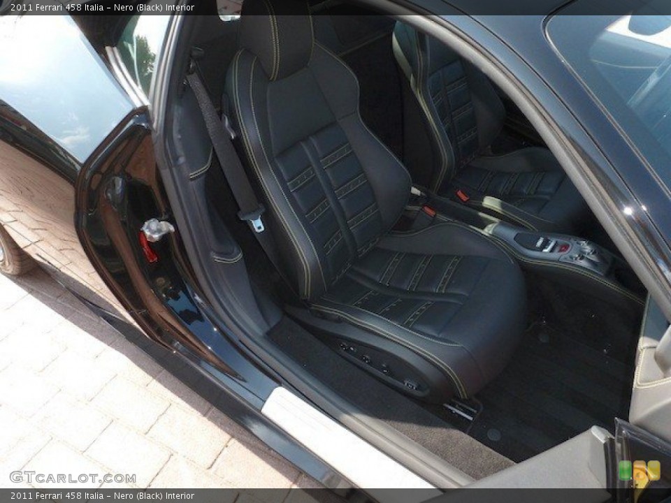 Nero (Black) Interior Front Seat for the 2011 Ferrari 458 Italia #68462432
