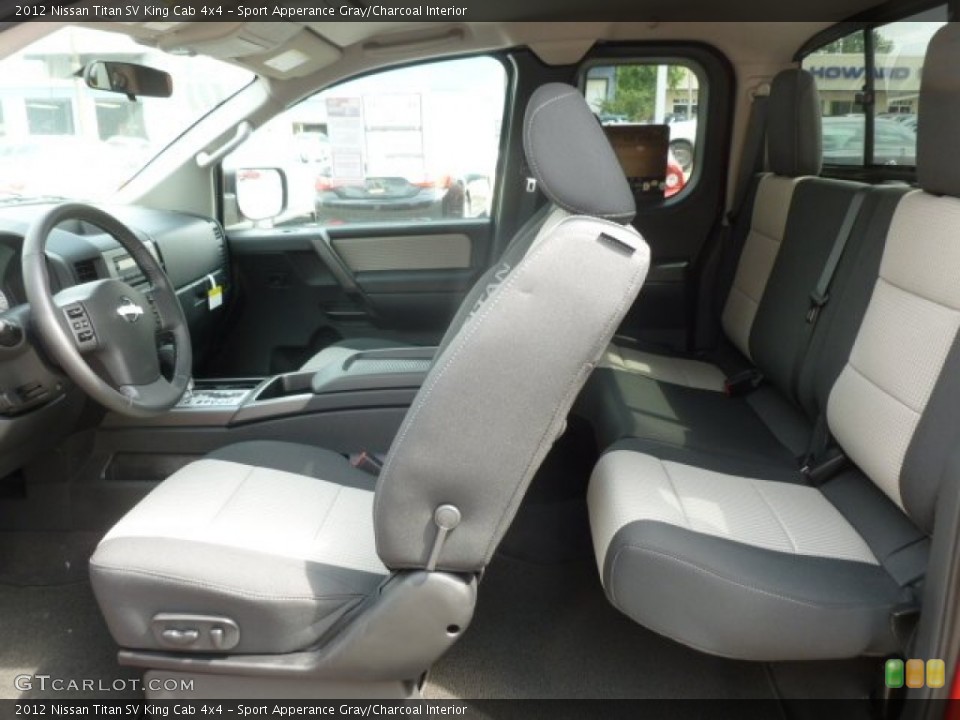 Sport Apperance Gray/Charcoal Interior Photo for the 2012 Nissan Titan SV King Cab 4x4 #68462597