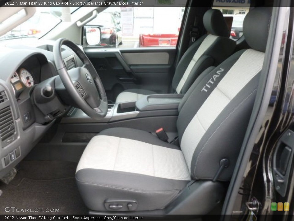 Sport Apperance Gray/Charcoal Interior Prime Interior for the 2012 Nissan Titan SV King Cab 4x4 #68462781