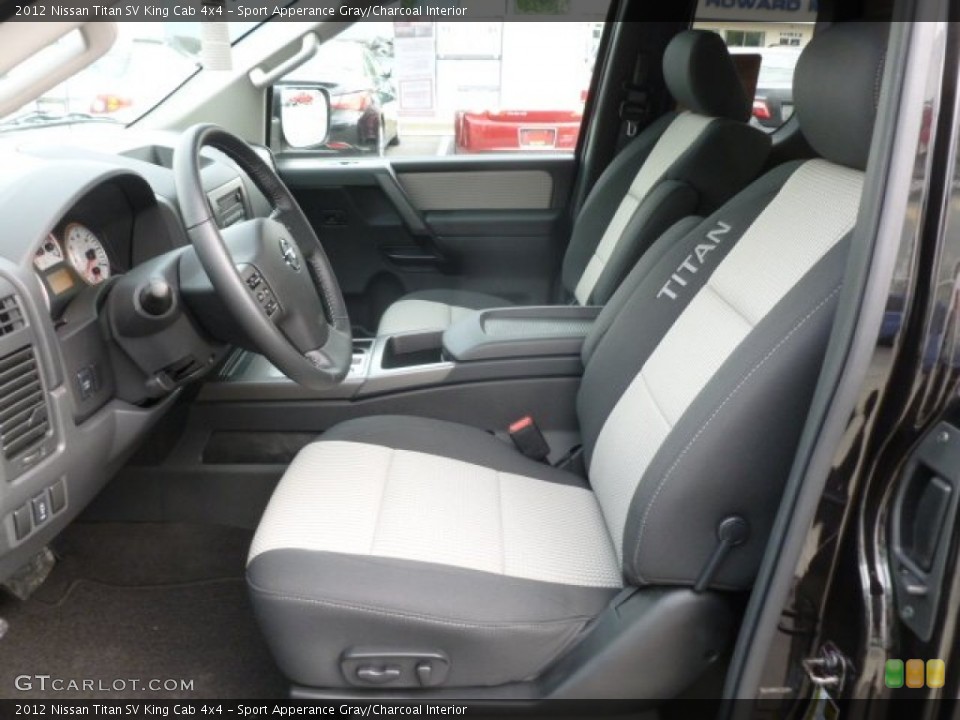 Sport Apperance Gray/Charcoal 2012 Nissan Titan Interiors