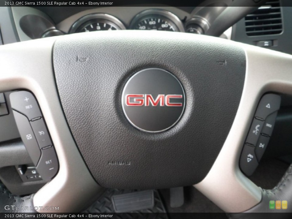Ebony Interior Steering Wheel for the 2013 GMC Sierra 1500 SLE Regular Cab 4x4 #68463190