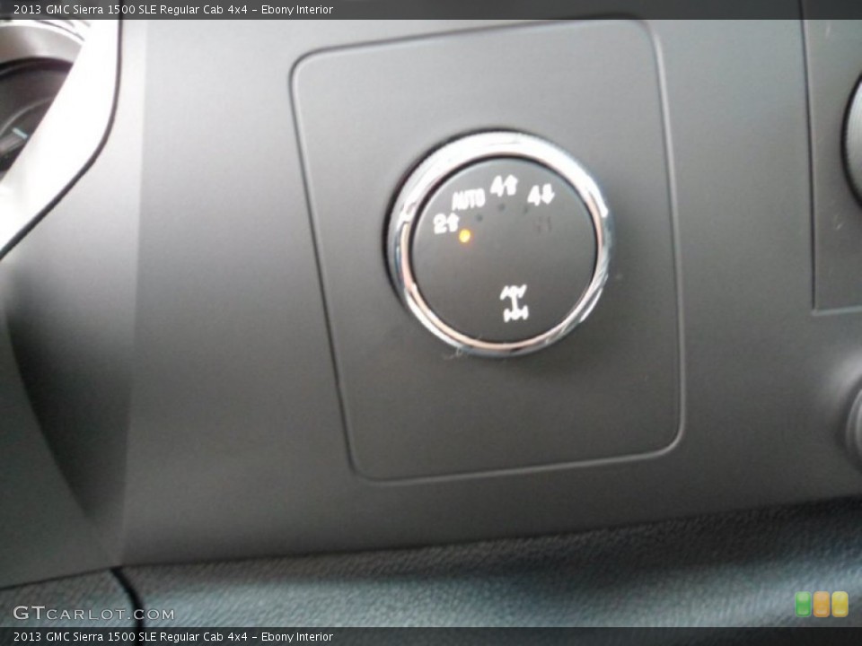 Ebony Interior Controls for the 2013 GMC Sierra 1500 SLE Regular Cab 4x4 #68463199