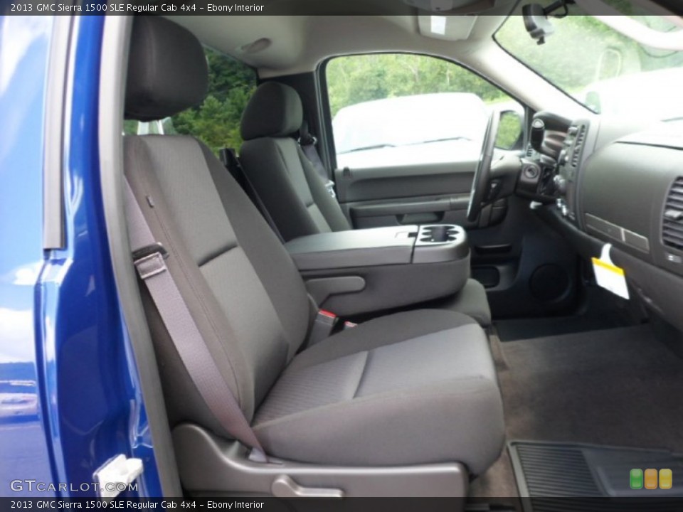 Ebony Interior Photo for the 2013 GMC Sierra 1500 SLE Regular Cab 4x4 #68463220