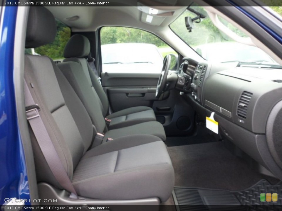 Ebony Interior Photo for the 2013 GMC Sierra 1500 SLE Regular Cab 4x4 #68463229