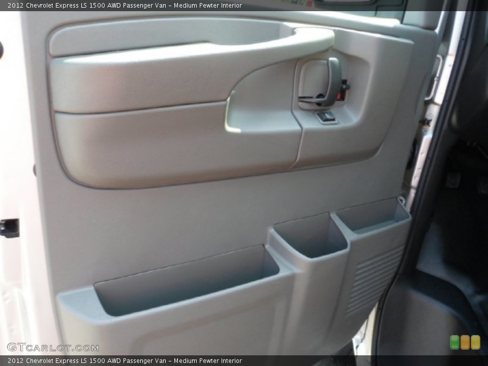 Medium Pewter Interior Door Panel for the 2012 Chevrolet Express LS 1500 AWD Passenger Van #68463718
