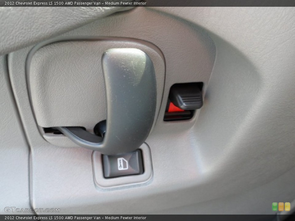 Medium Pewter Interior Controls for the 2012 Chevrolet Express LS 1500 AWD Passenger Van #68463727