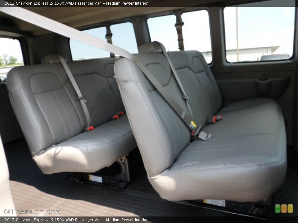 Medium Pewter Interior Rear Seat for the 2012 Chevrolet Express LS 1500 AWD Passenger Van #68463781