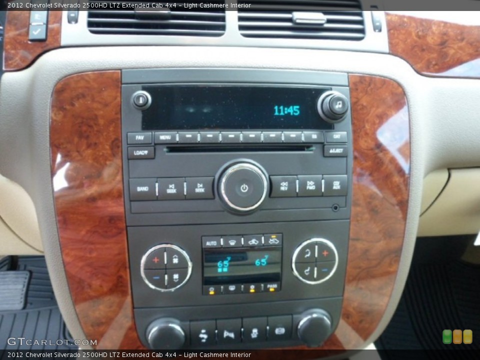 Light Cashmere Interior Controls for the 2012 Chevrolet Silverado 2500HD LTZ Extended Cab 4x4 #68463865