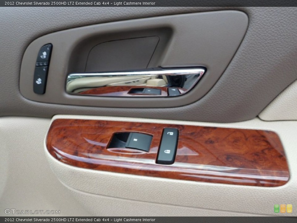 Light Cashmere Interior Controls for the 2012 Chevrolet Silverado 2500HD LTZ Extended Cab 4x4 #68463886