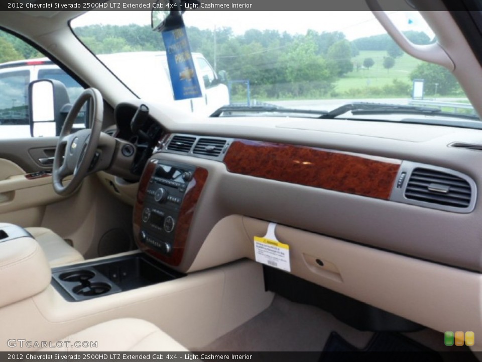 Light Cashmere Interior Dashboard for the 2012 Chevrolet Silverado 2500HD LTZ Extended Cab 4x4 #68463892