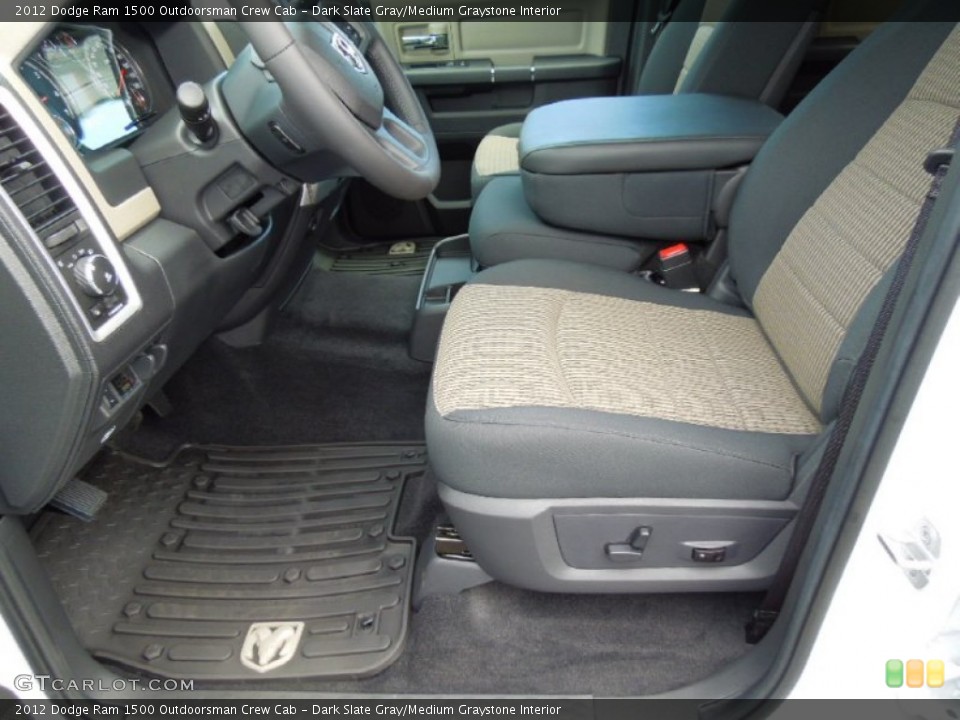 Dark Slate Gray/Medium Graystone Interior Photo for the 2012 Dodge Ram 1500 Outdoorsman Crew Cab #68464087