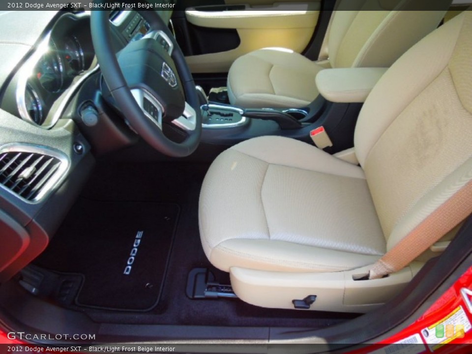 Black/Light Frost Beige Interior Photo for the 2012 Dodge Avenger SXT #68464540