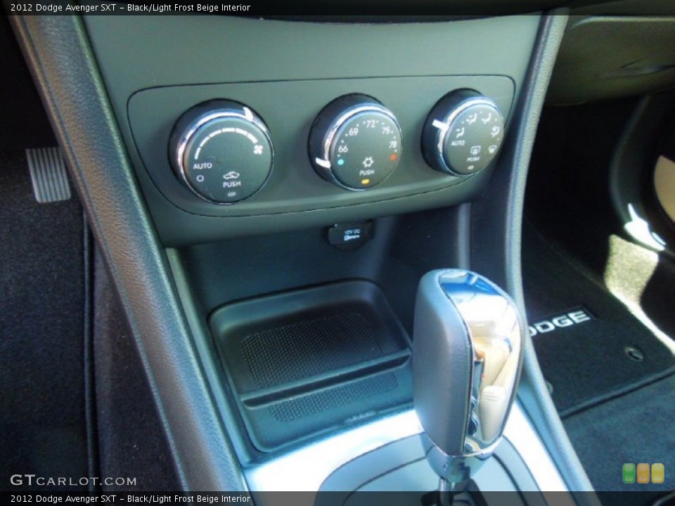 Black/Light Frost Beige Interior Controls for the 2012 Dodge Avenger SXT #68464552