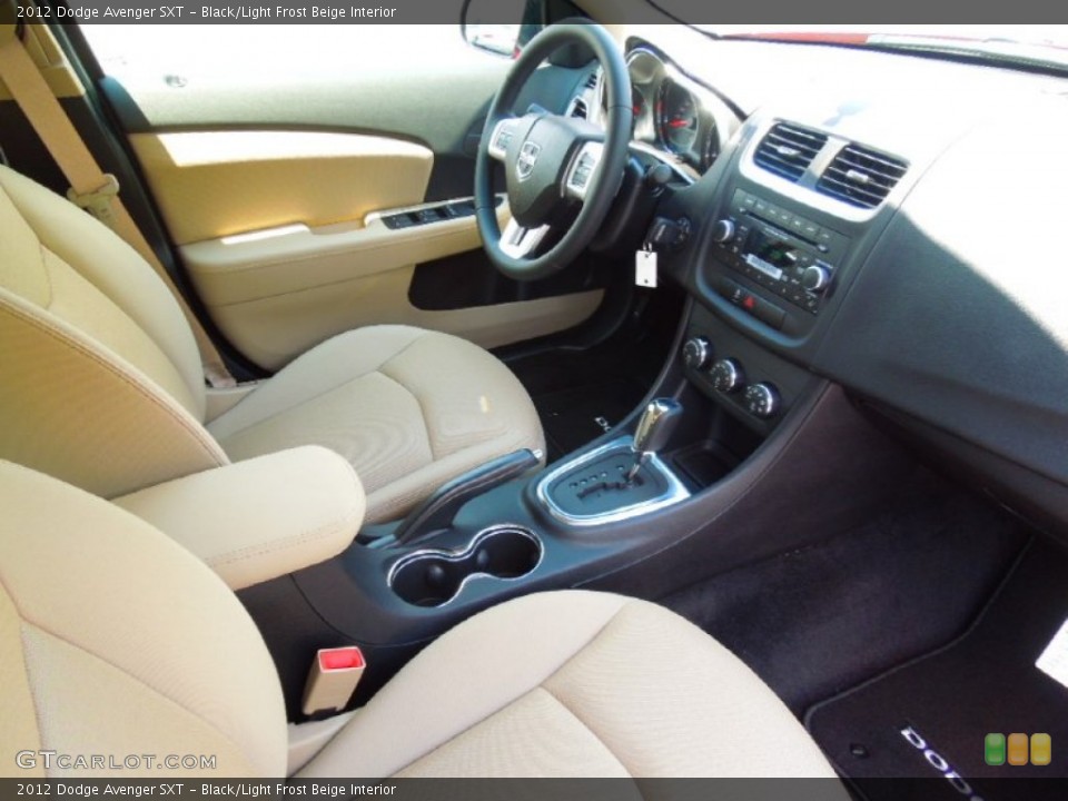 Black/Light Frost Beige Interior Photo for the 2012 Dodge Avenger SXT #68464582