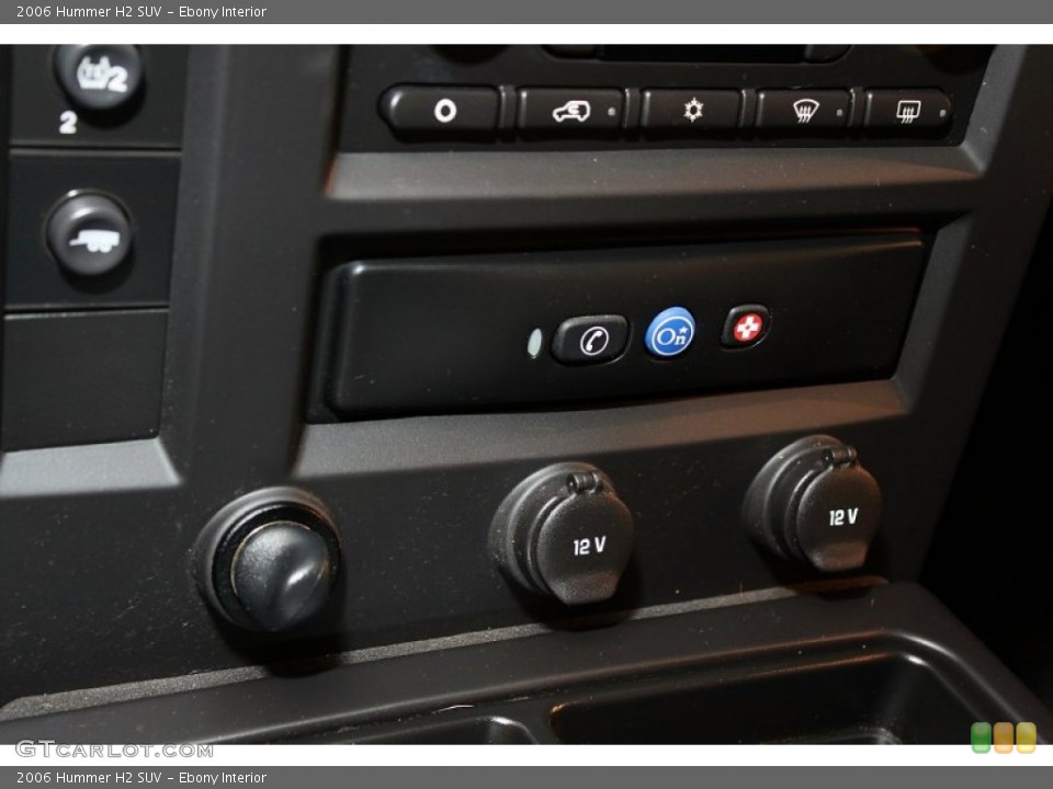 Ebony Interior Controls for the 2006 Hummer H2 SUV #68466376